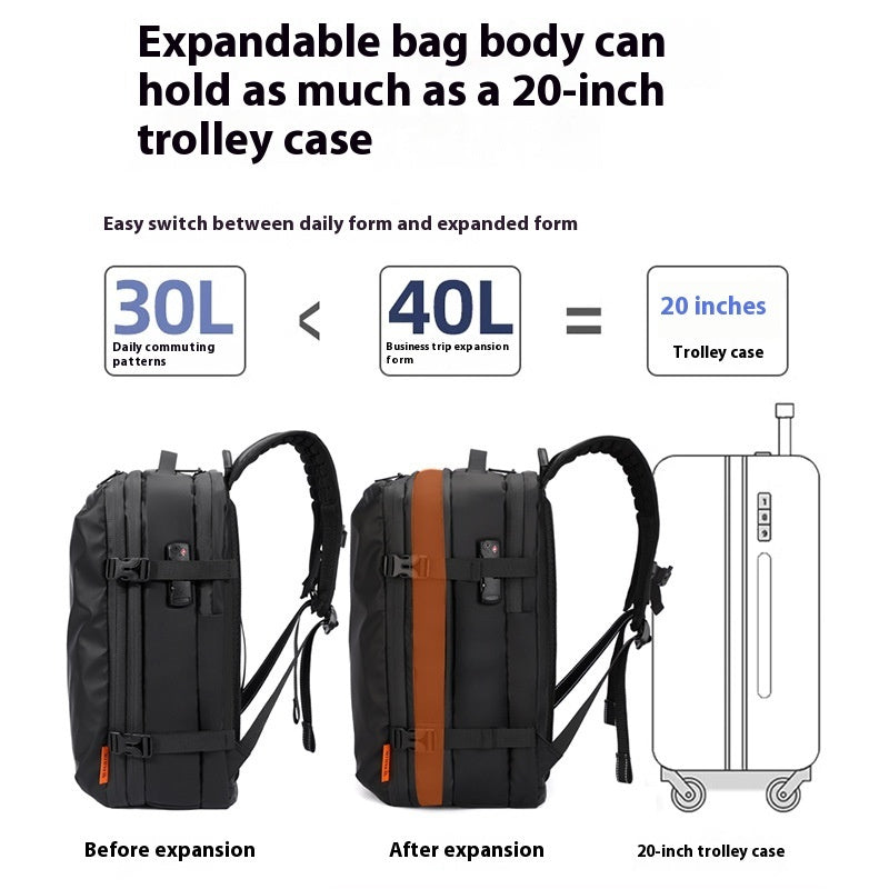 Carry More, Stress Less – Vacuum Compression Business Backpack (Without Pump)